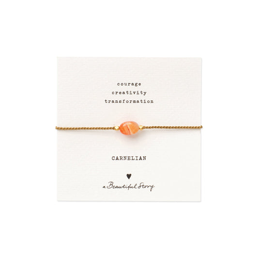 A Beautiful Story Bracelet Carnelian