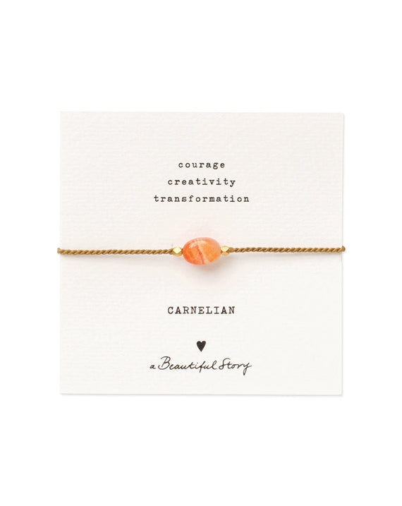 A Beautiful Story Bracelet Carnelian