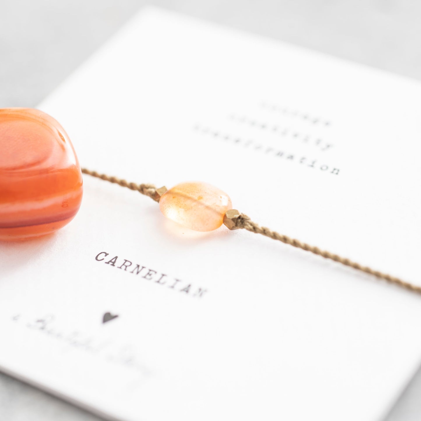 A Beautiful Story Bracelet Carnelian