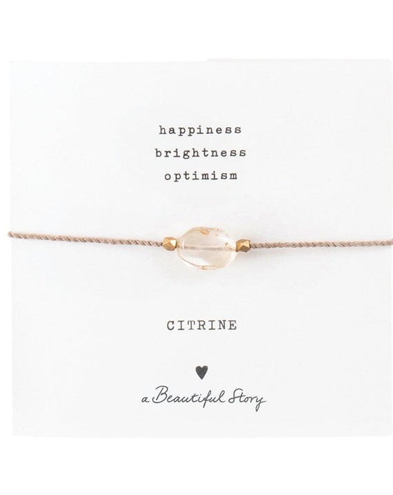 A Beautiful Story Bracelet Citrine