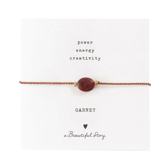 A Beautiful Story Bracelet Garnet