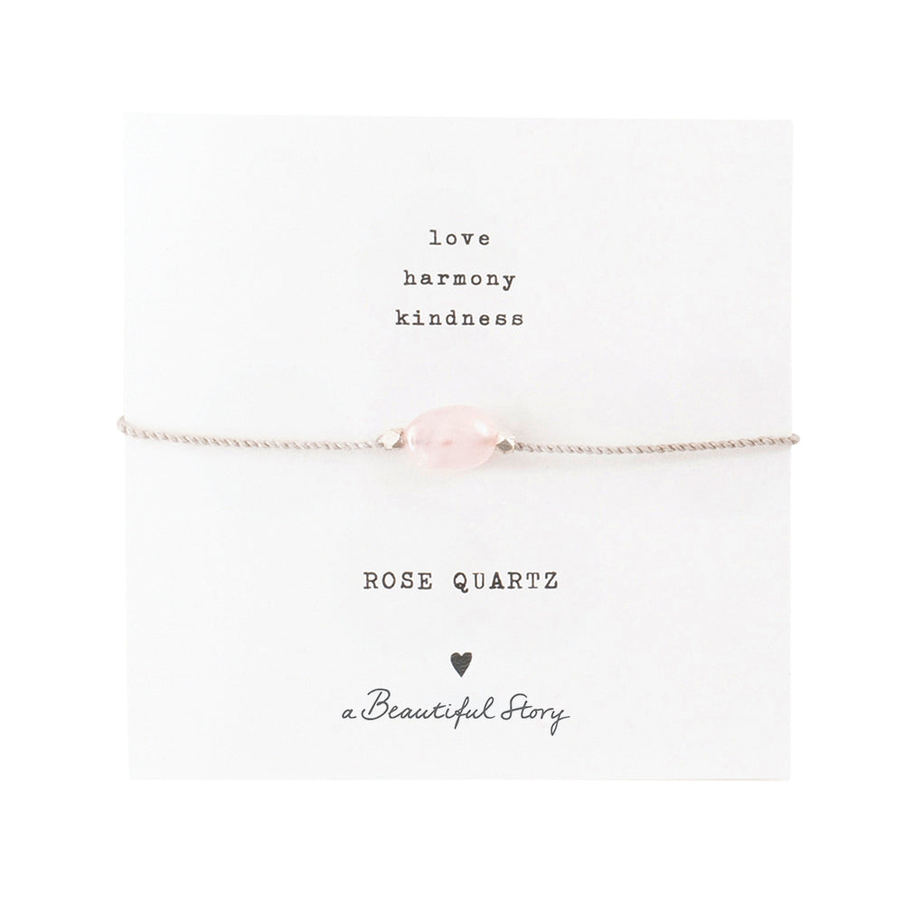 A Beautiful Story Bracelet Rose Quartz