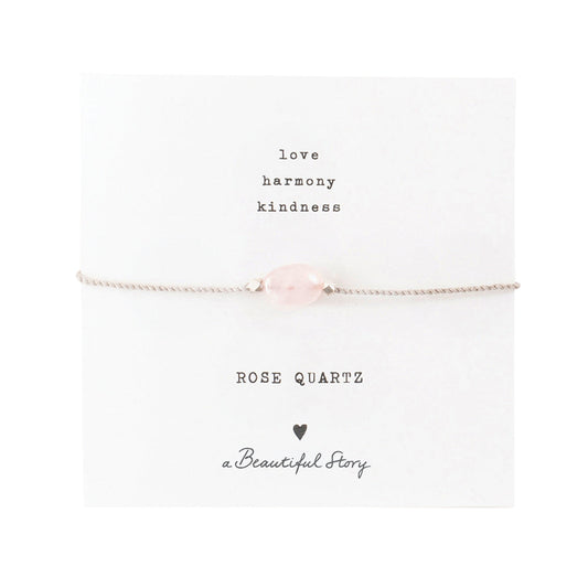 A Beautiful Story Bracelet Rose Quartz