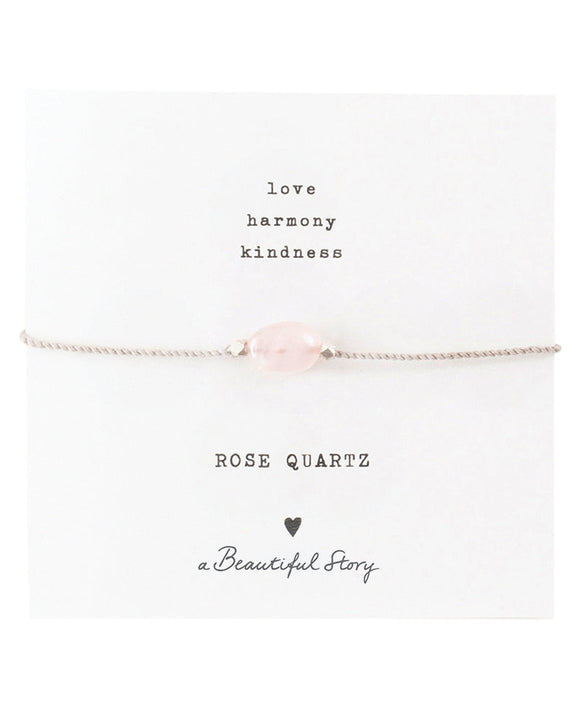 A Beautiful Story Bracelet Rose Quartz