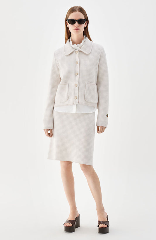 Busnel Maxinelle Jacket Jacquart Pepita Light Rose