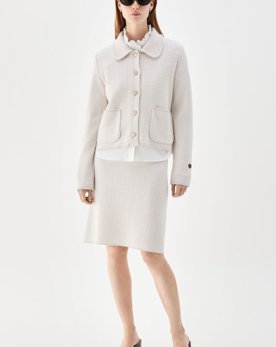 Busnel Maxinelle Jacket Jacquart Pepita Light Rose
