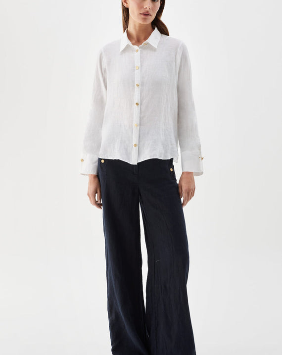 Busnel Nenna Blouse White Linen