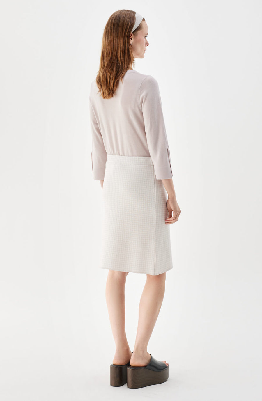 Busnel Minelle Pepita Skirt Light Rose