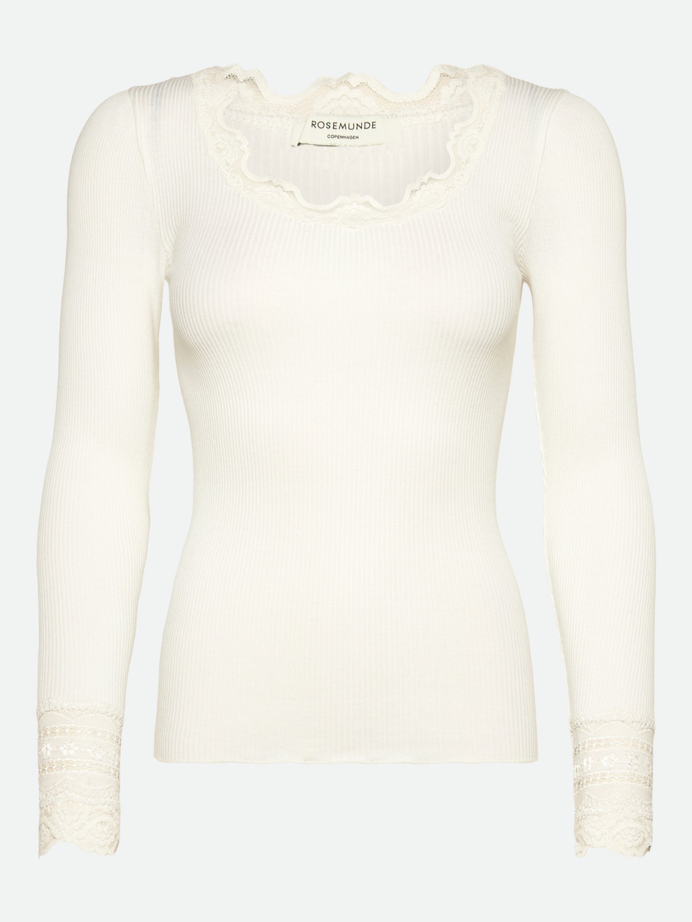 Rosemunde Benita O-neck Silk Blouse new white