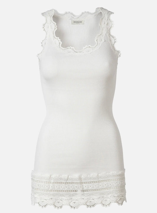 Rosemunde Silk Top New White