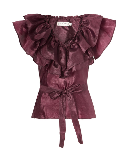 Ida Sjöstedt Eyra Top Burgundy