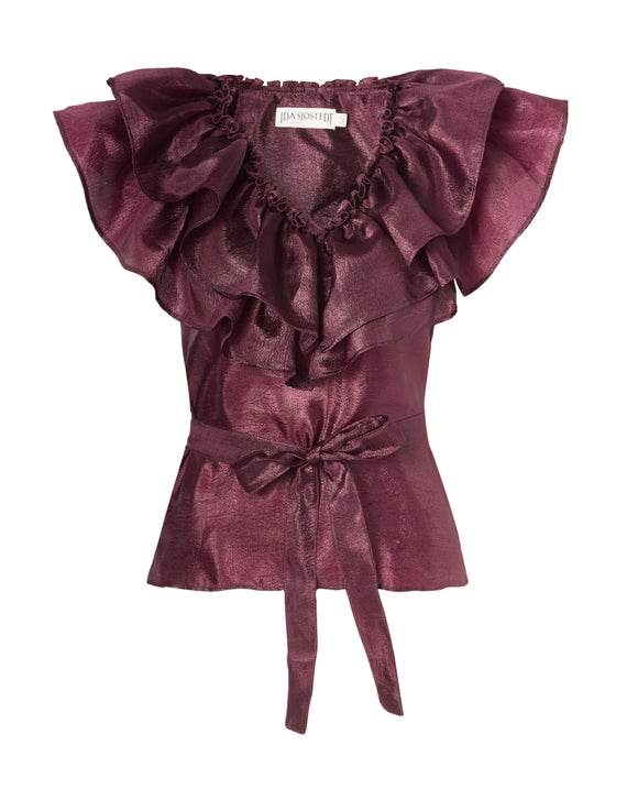 Ida Sjöstedt Eyra Top Burgundy