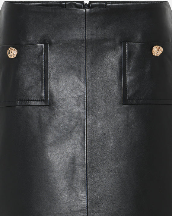 Bruuns Bazaar Gentian Leather Skirt