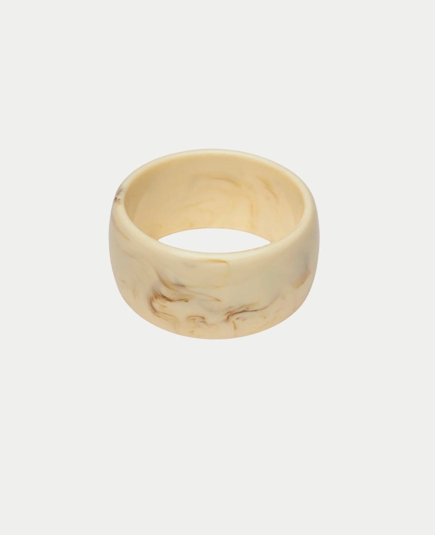 Bow 19 Big Bracelet Marble White