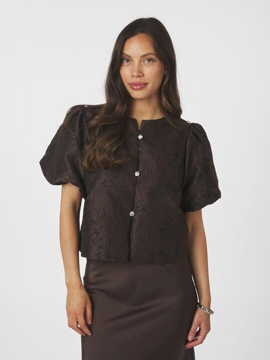 Neo Noir Aisa Brocade Blouse