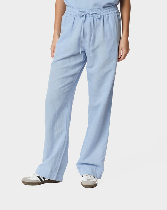 Neo Noir Sonar Linen Pants Light Blue