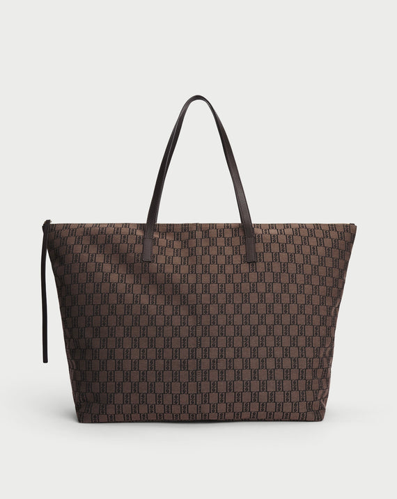 By Malene Birger Carvon Printed Tote Bag Bison