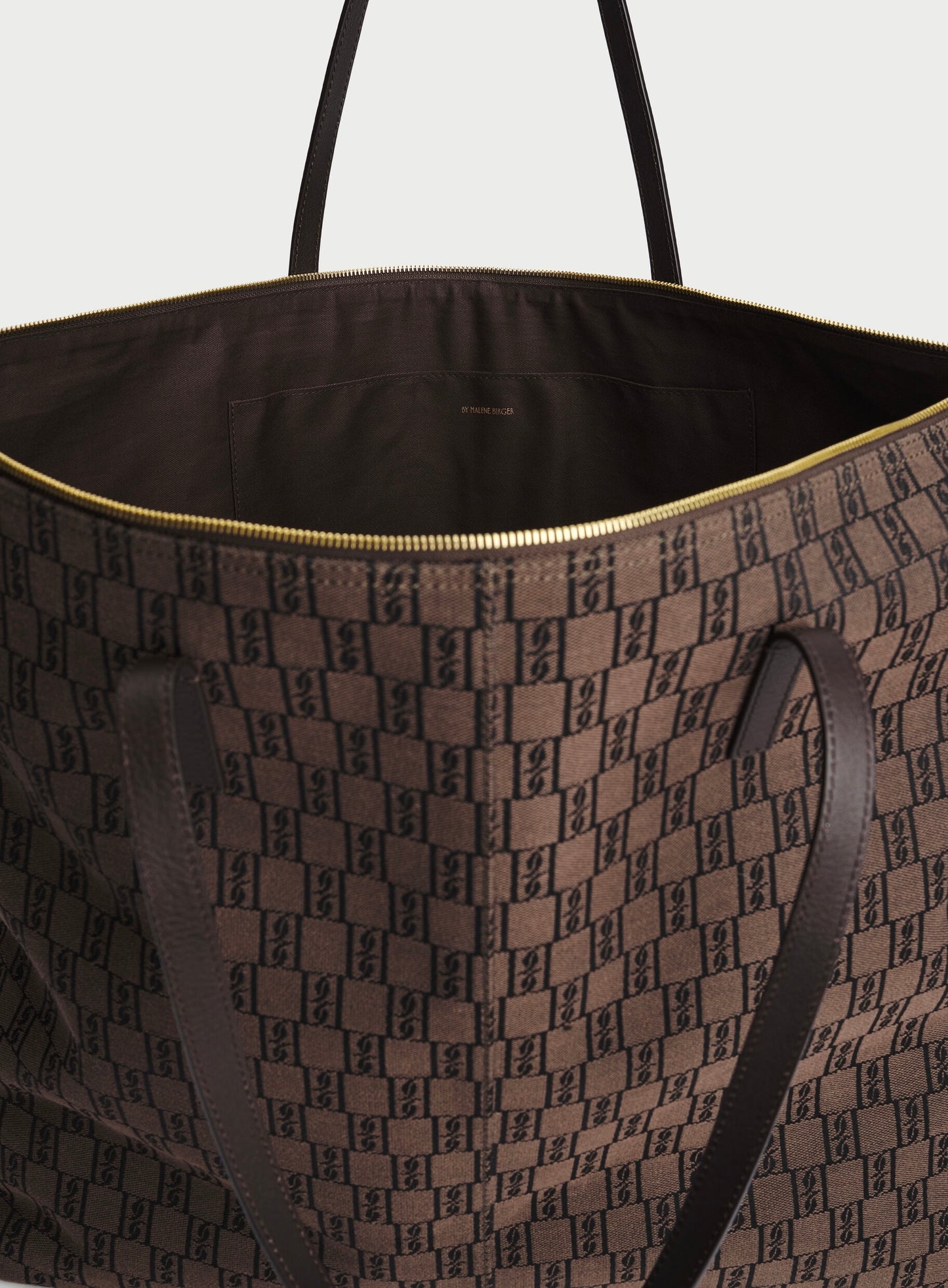 By Malene Birger Carvon Printed Tote Bag Bison