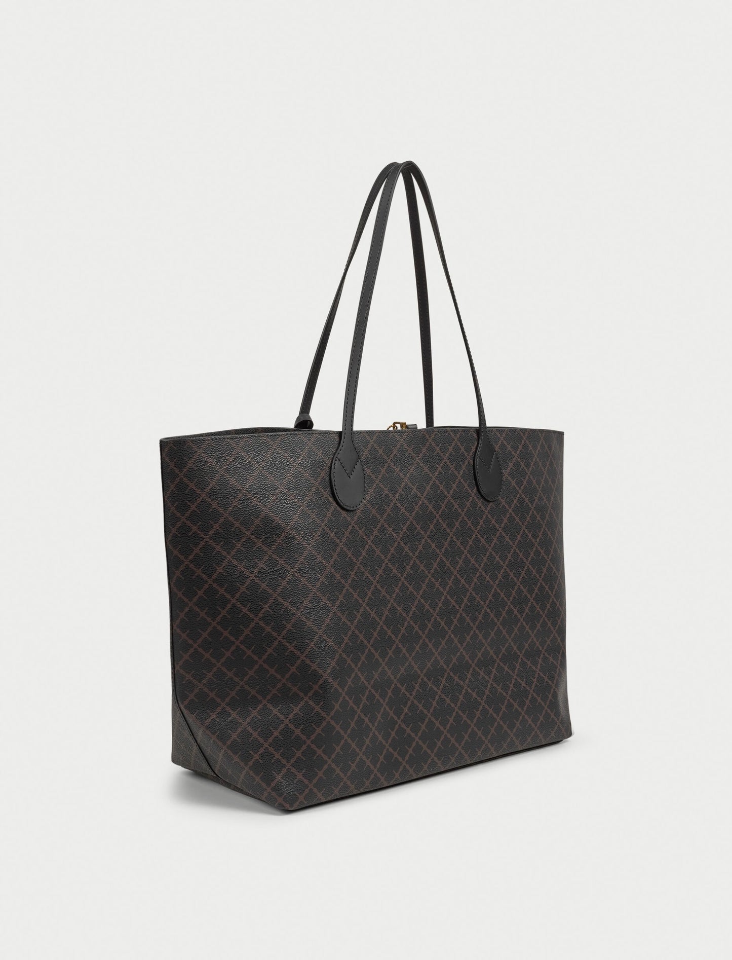Abi Printed Tote Bag Dark Chokolate
