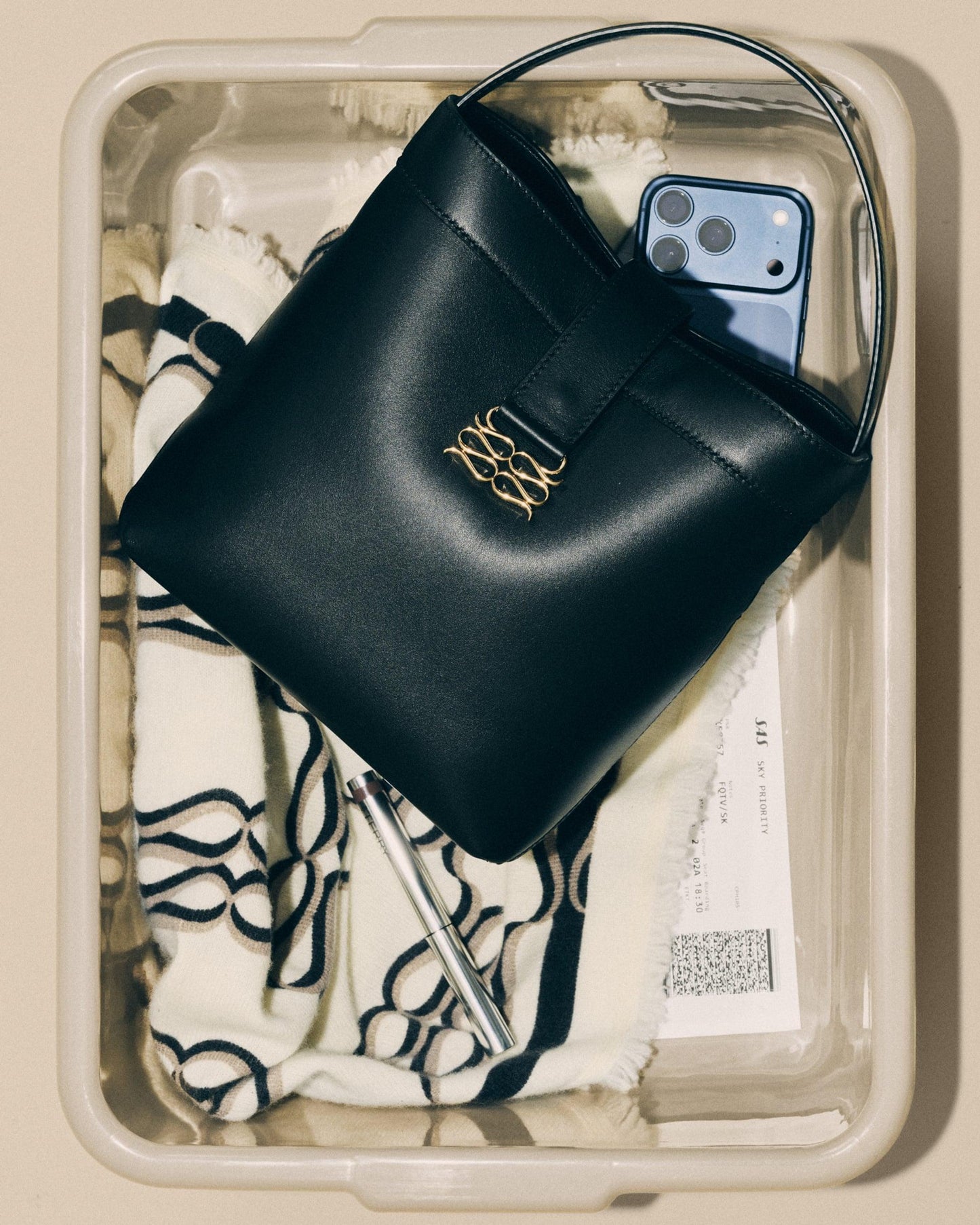 Malina Monogram Bucket Bag