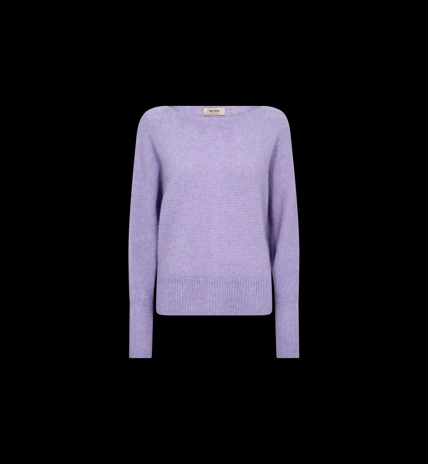 Mos Mosh Thora Boatneck Neule violet tulip