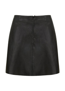 Coster Copenhagen A-line Leather Skirt