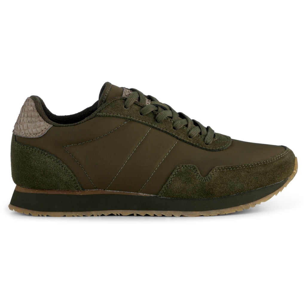 Woden Nora Leather Dark Olive