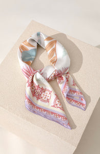 By Malina Silk Scarf Pastel Palm