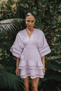 By Malina Embla Mini Dress Violet