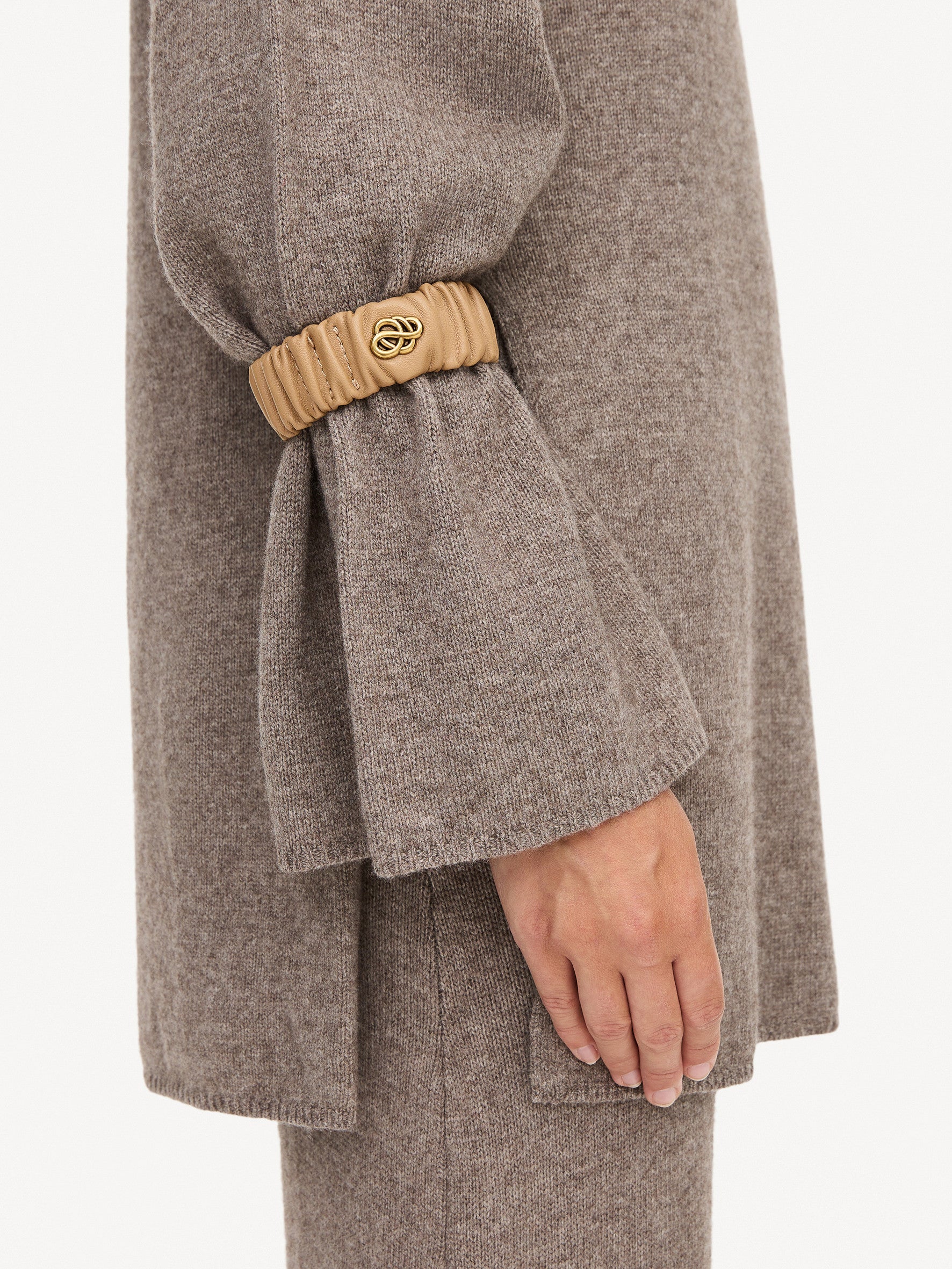 By Malene Birger Evelo Leather Wrist Bands Sand