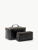 Lataa kuva Galleria-katseluun, By Malene Birger Aya Beauty Cosmetics Case Leather Black
