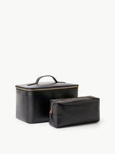 By Malene Birger Aya Beauty Cosmetics Case Leather Black