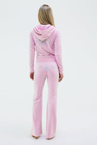 Juicy Couture Arched Metallic Layla Pant Cherry Blossom