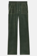 Lataa kuva Galleria-katseluun, Juicy Couture Del Ray Classic Velour Pant Pocket Design Thyme
