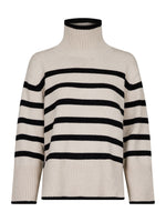 Lataa kuva Galleria-katseluun, Neo Noir Fanning Stripe Knit Blouse Sand
