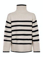 Lataa kuva Galleria-katseluun, Neo Noir Fanning Stripe Knit Blouse Sand
