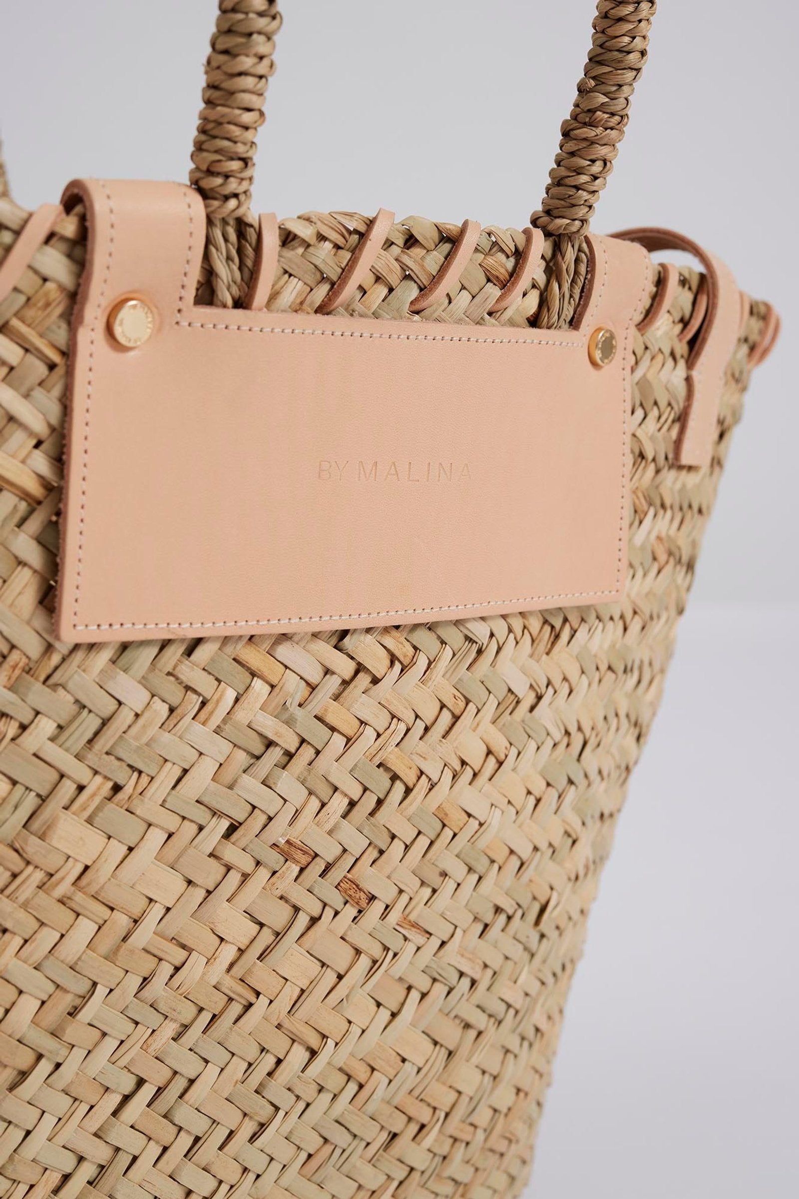 Malina Willow Straw Bag Beige