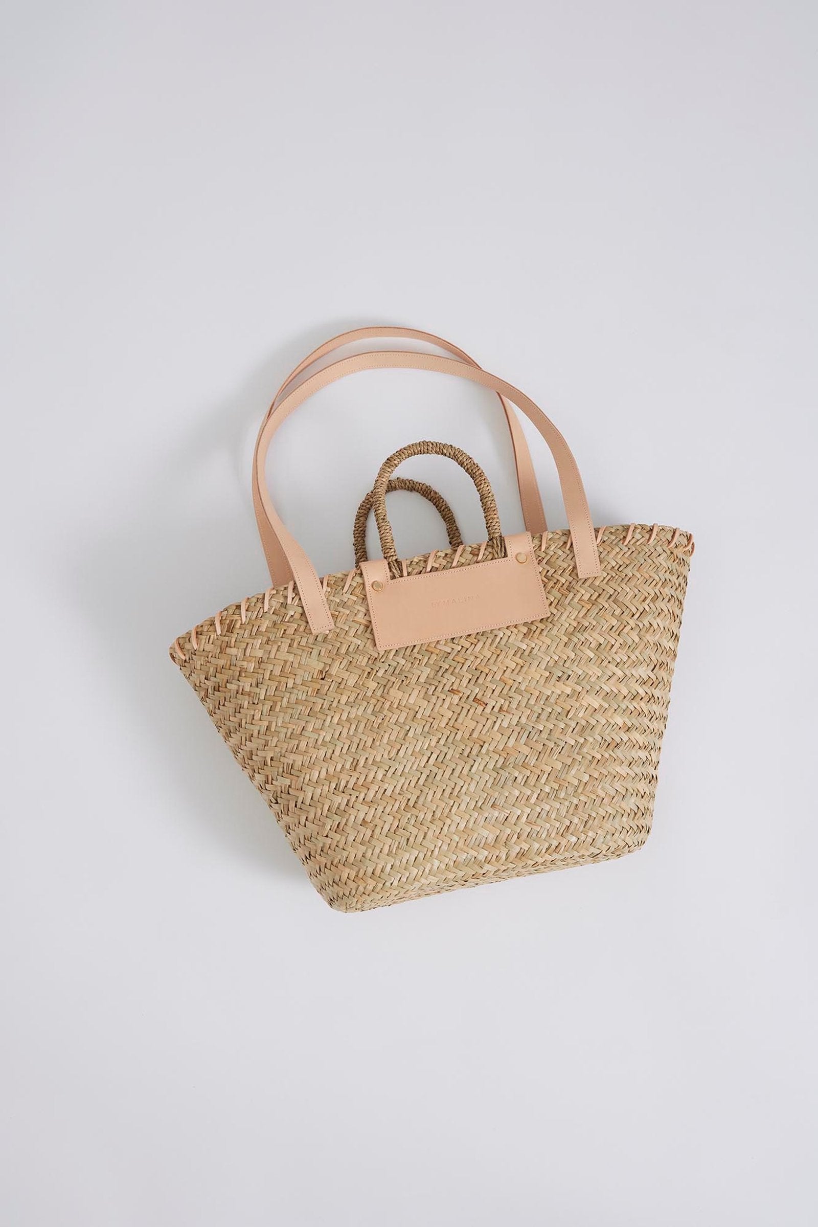 Malina Willow Straw Bag Beige