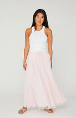 Lataa kuva Galleria-katseluun, A-View Tulle Skirt Pale Rose
