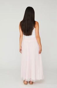 A-View Tulle Skirt Pale Rose