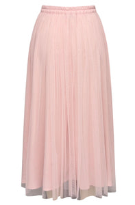 A-View Tulle Skirt Pale Rose