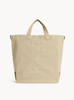 Lataa kuva Galleria-katseluun, By Malene Birger Shayan Organic Cotton Tote Bag Oyster Gray
