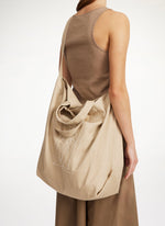 Lataa kuva Galleria-katseluun, By Malene Birger Shayan Organic Cotton Tote Bag Oyster Gray
