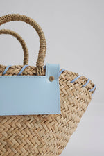 Lataa kuva Galleria-katseluun, Malina Niki Straw Bag Pastel Blue
