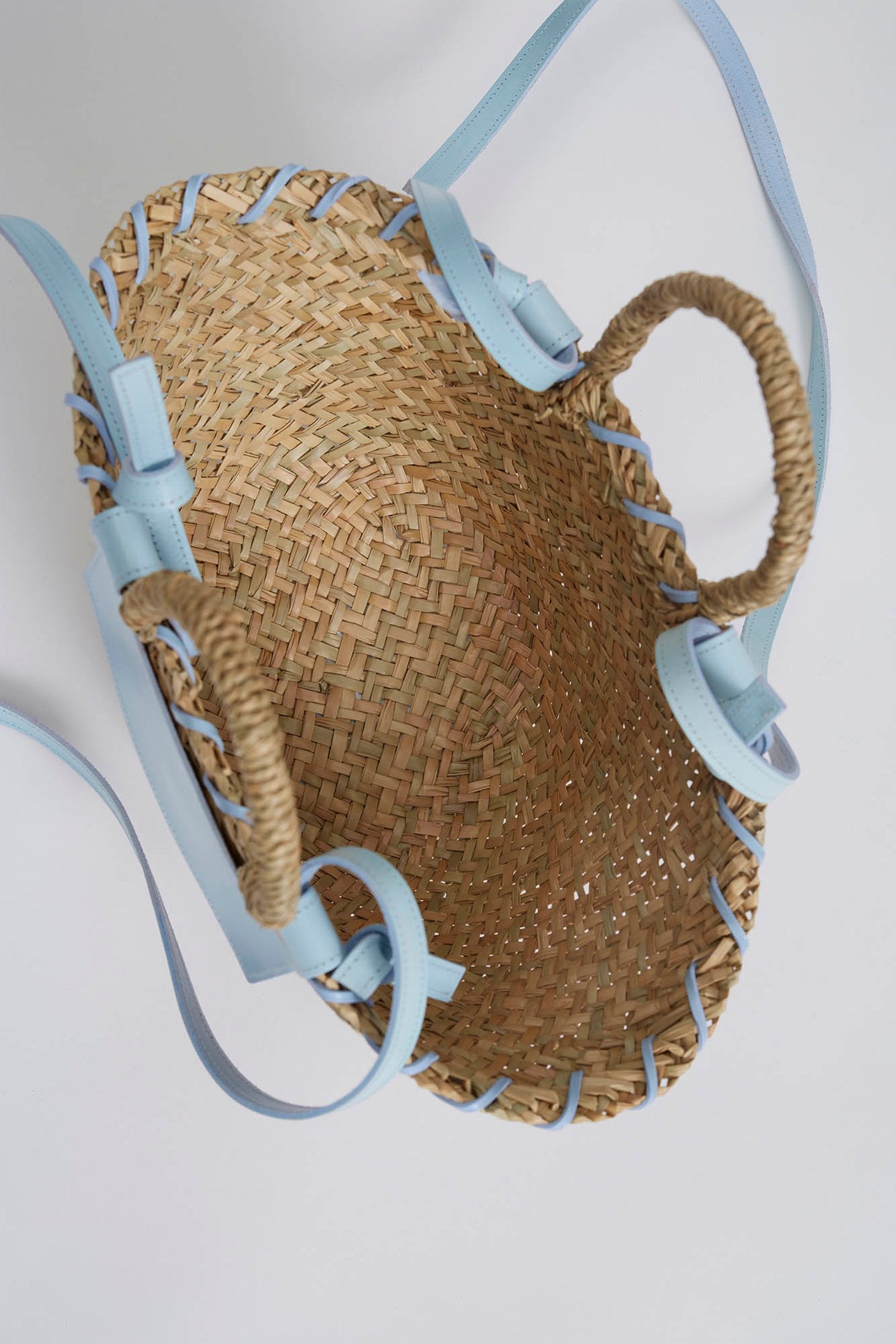 Malina Niki Straw Bag Pastel Blue