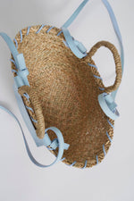 Lataa kuva Galleria-katseluun, Malina Niki Straw Bag Pastel Blue
