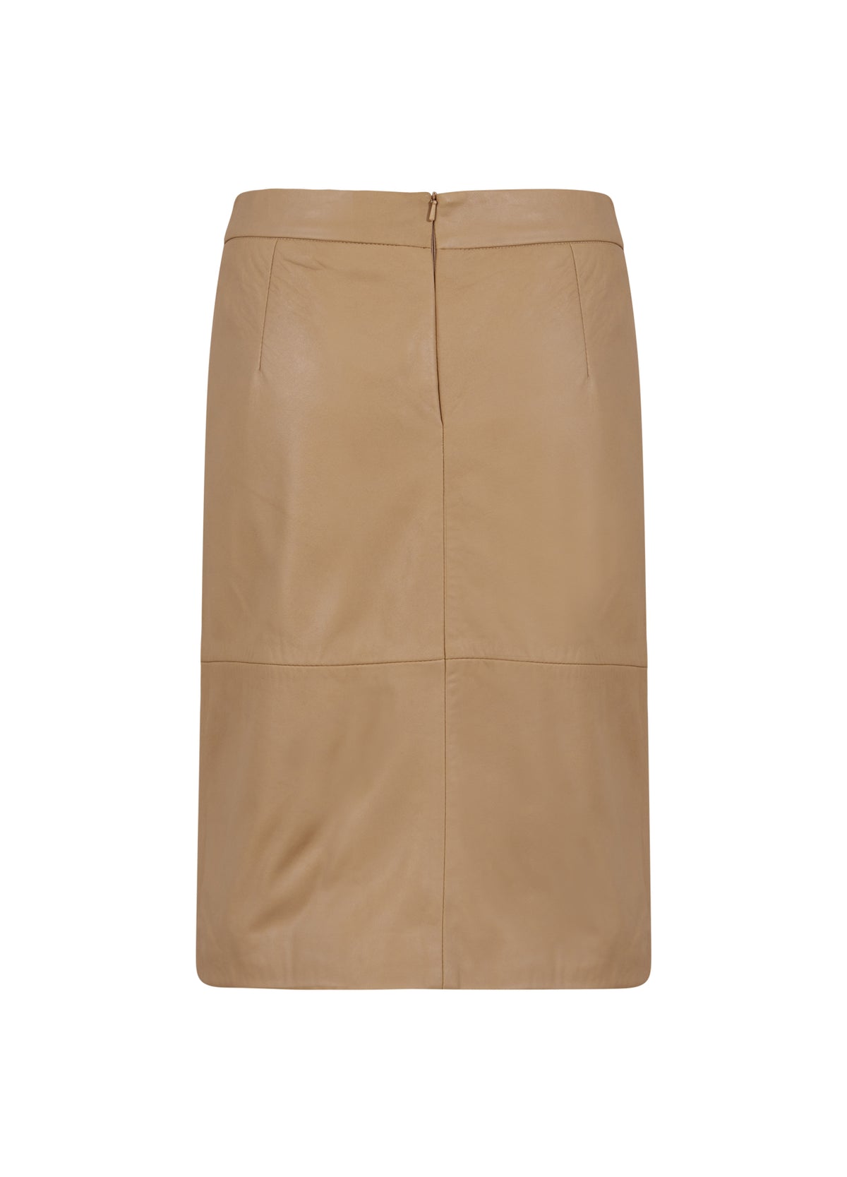 Coster Copenhagen Leather Pencil Skirt Beige