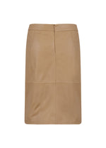 Lataa kuva Galleria-katseluun, Coster Copenhagen Leather Pencil Skirt Beige
