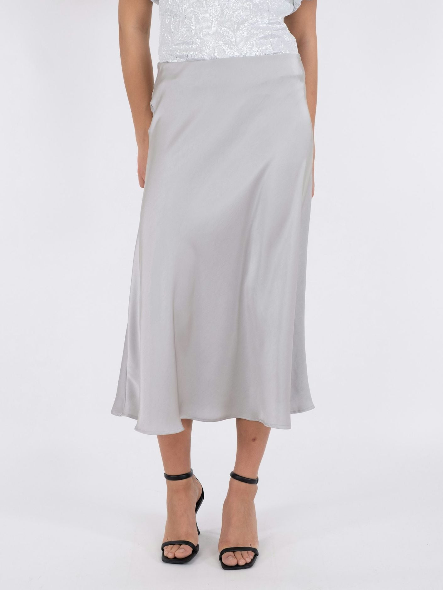 Neo Noir Bovary Skirt Silver