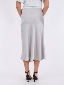 Neo Noir Bovary Skirt Silver